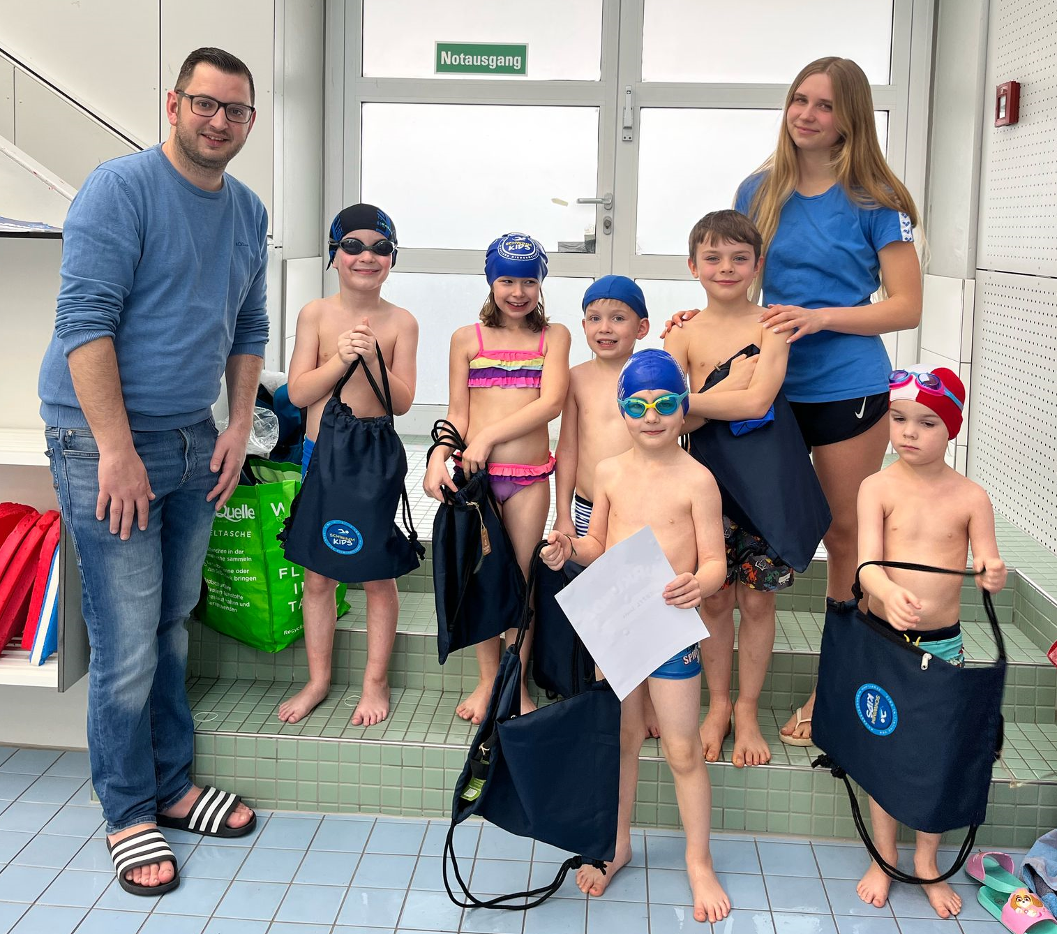 Schwimmkursabschluss der NÖ Schwimm Kids im BSFZ Südstadt