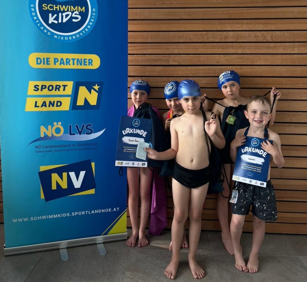 Schwimmkursabschluss NÖ. Schwimm Kids am 3.5.2025 im MOVY Healthclub Amstetten2, FC NÖLVS