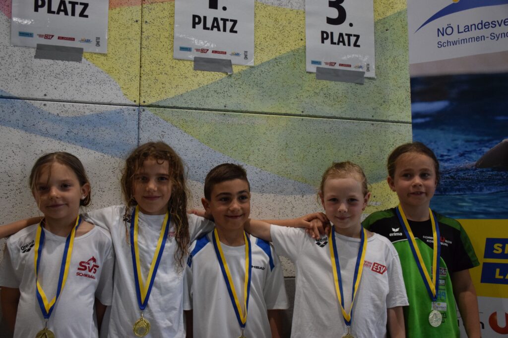 NÖ Kids Cup im Hallenbad St.Pölten am 3. und 4. Mai 2025 - am Foto die Jahrgänge 2018, FC NÖLVS