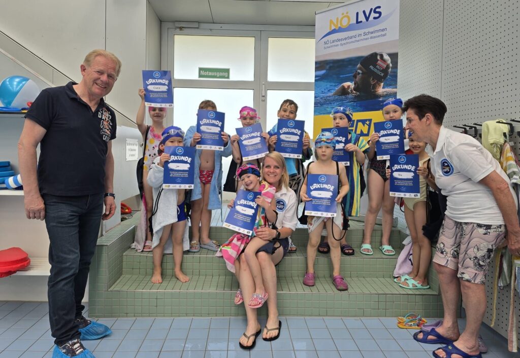 Schwimmkursabschluss der NÖ. Schwimm Kids im BSFZ Südstadt1 am 14.5.2025, FC NÖLVS