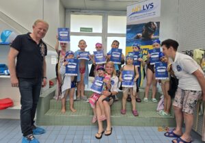 Schwimmkursabschluss der NÖ. Schwimm Kids im BSFZ Südstadt2 am 14.5.2025, FC NÖLVS