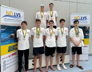 NÖ Landesmeisterschaften Teil 1, lange Strecken im BSFZ Südstadt: SVS Schwimmen mit 400 m Lagen, FC NÖLVS