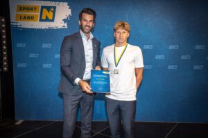 Ehrung bei NÖ Young Champions 2024 in Oberwaltersdorf, Schwimmen, Noah Zemansky am 16.6.2025, FC NÖLVS
