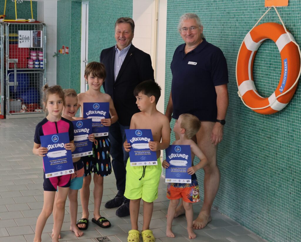 Schwimmkursabschluss der NÖ Schwimm Kids vom Hallenbad Matzen, Kurs 2-1, vom 16.6.2025, FC NÖLVS