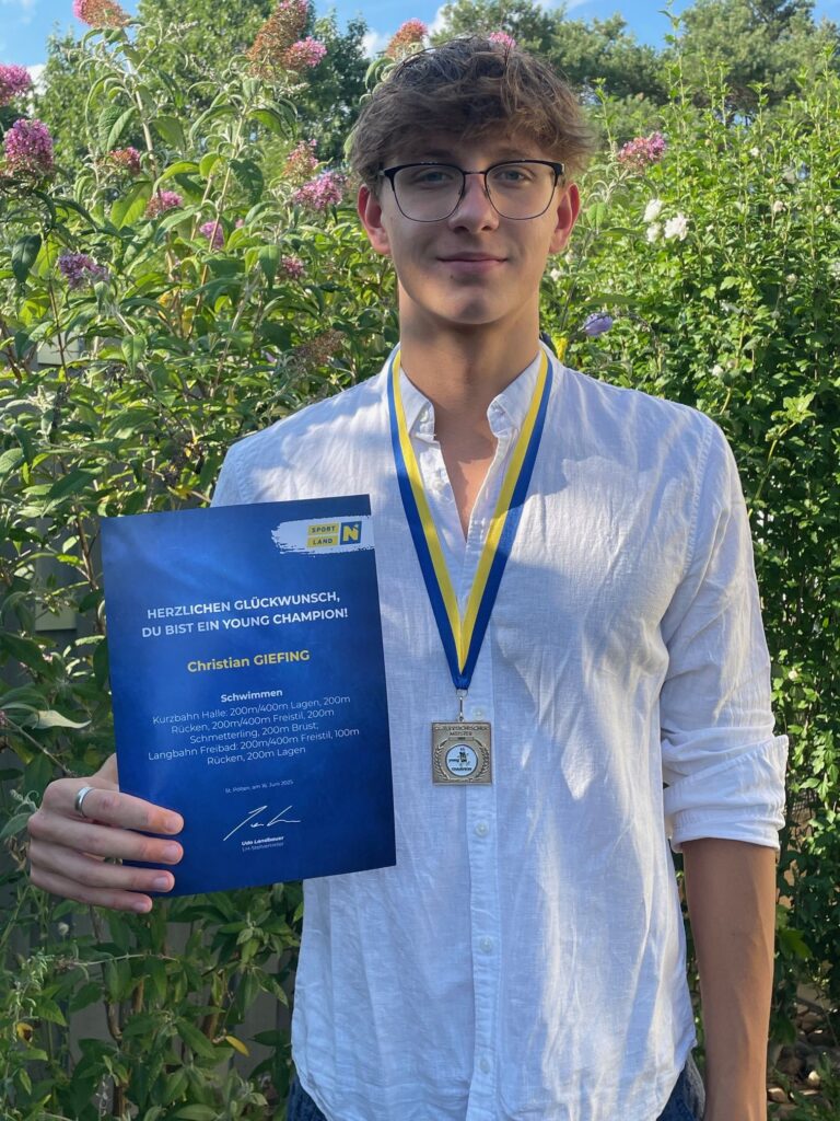 Ehrung bei NÖ Young Champions 2024 für Staatsmeister Christian Giefing1, FC NÖLVS