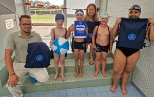 Schwimmkursabschluss der NÖ Schwimm Kids, Gruppe 2, Abschluss im Juli 2025 im BSFZ Südstadt, FC NÖLVS