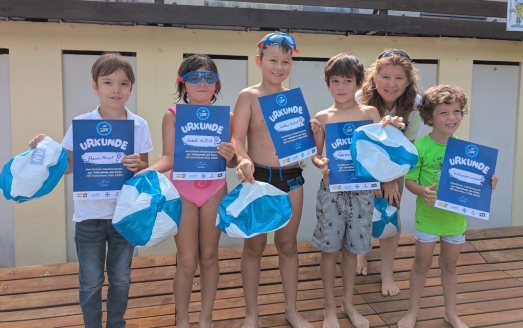 Schwimmkursabschluss der NÖ Schwimm Kids im Freibad Gumpoldskirchen