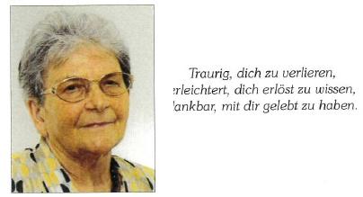 In stillem Gedenken an Gisela Hammerer