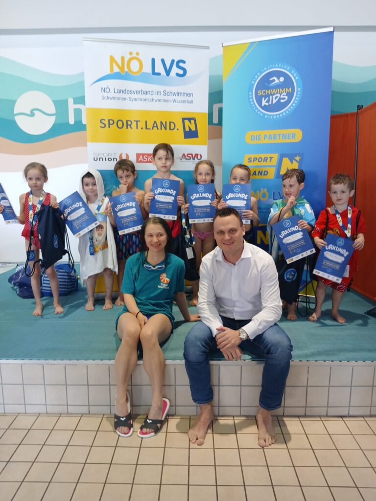 Schwimmkursabschluss der NÖ Schwimm Kids in Klosterneuburg – Gruppe 1