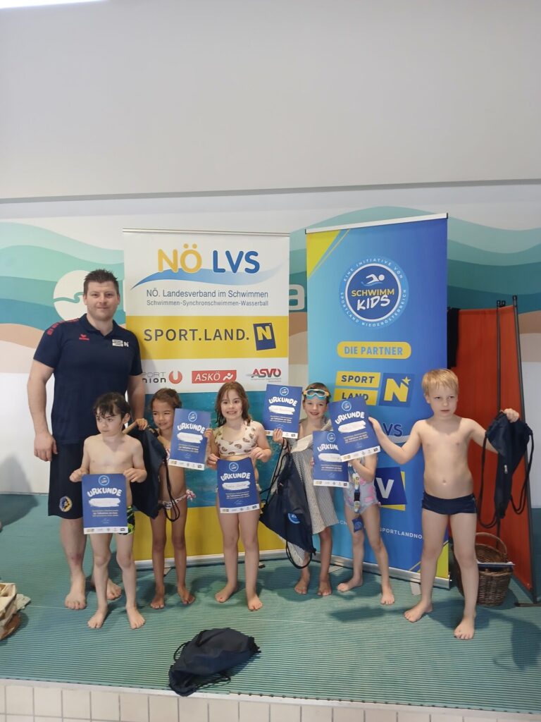 Schwimmkursabschluss der NÖ Schwimm Kids in Klosterneuburg – Gruppe 2