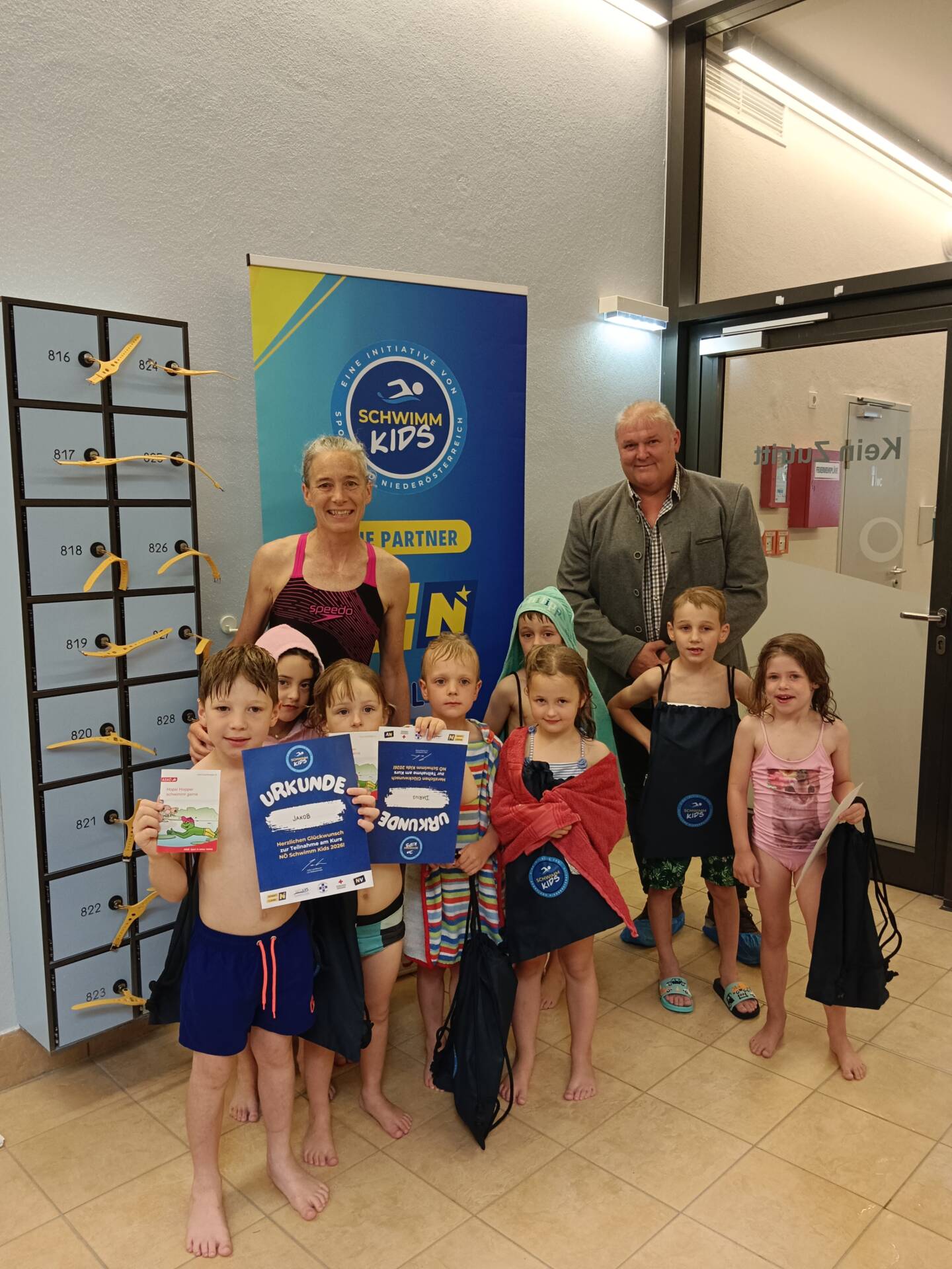 Schwimmkursabschluss der NÖ Schwimm Kids im Ybbstaler Solebad