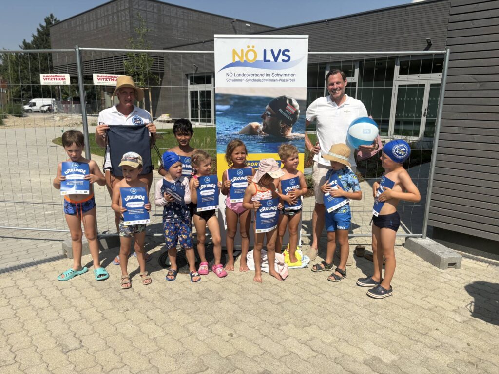 Schwimmkursabschluss der NÖ Schwimm Kids im Freibad Krems