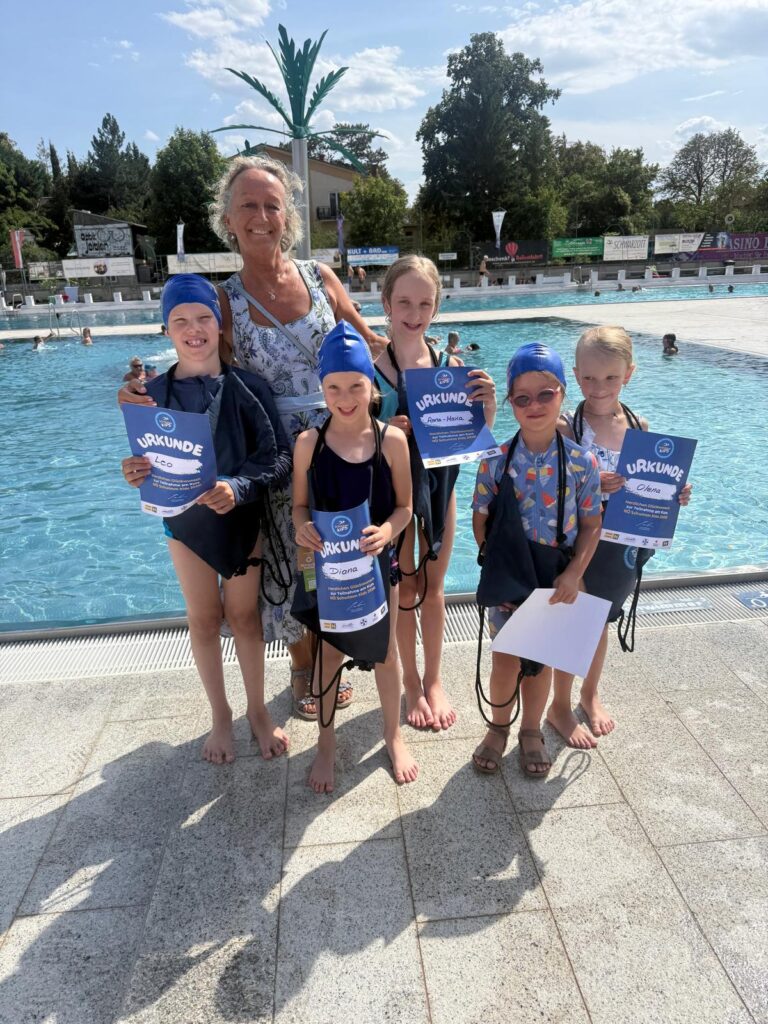 Schwimmkursabschluss der NÖ Schwimm Kids im Thermalstrandbad Baden – Gruppe 1
